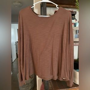 Large brown old navy luxe shirt